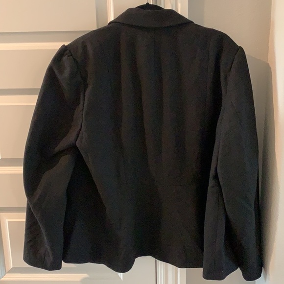 New Jessica London Wool-Blend Blazer Black 22W - Picture 7 of 7